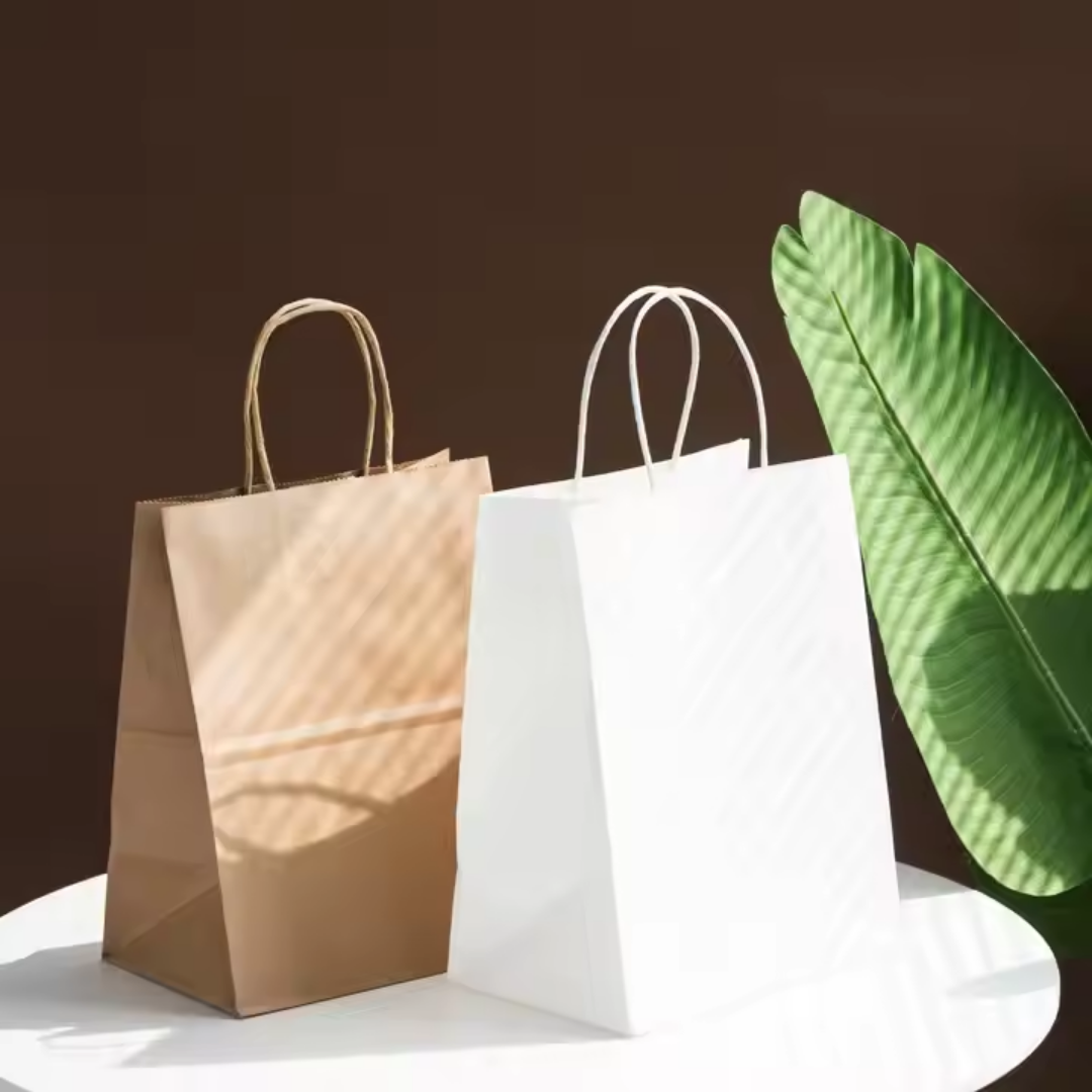 Bolsas De Papel Kraft Con Asas | 5 Tamaños Disponibles — vista 4