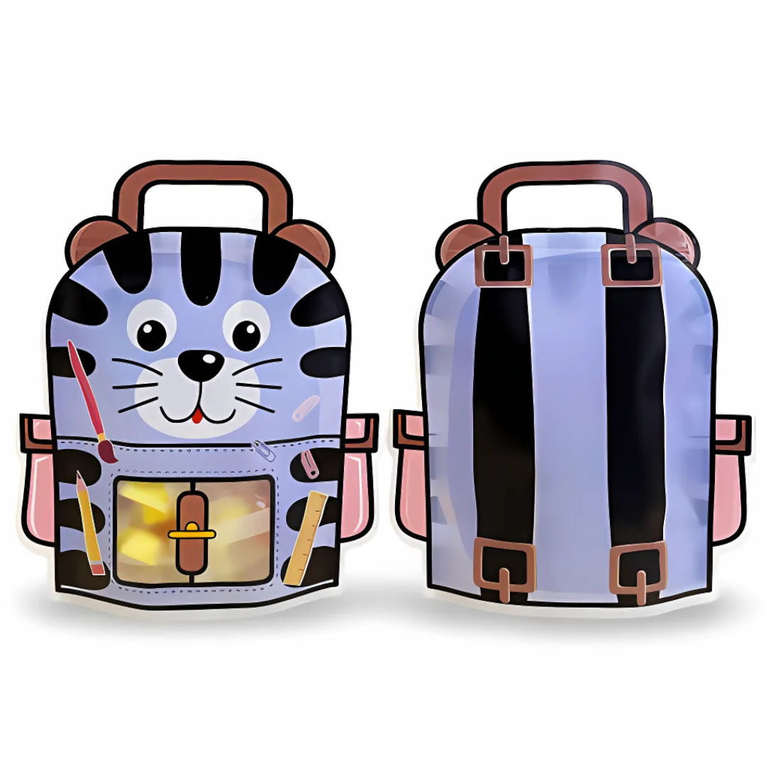 Bolsa Ziploc Infantil | Diseño Mochila | Ideal Sorpresitas, Golosinas — vista 3