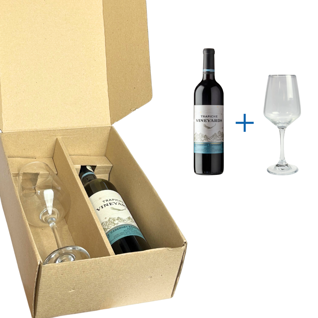 Regalo Día Del Padre | Botella De Vino Trapiche + Copa De Vino — vista 3