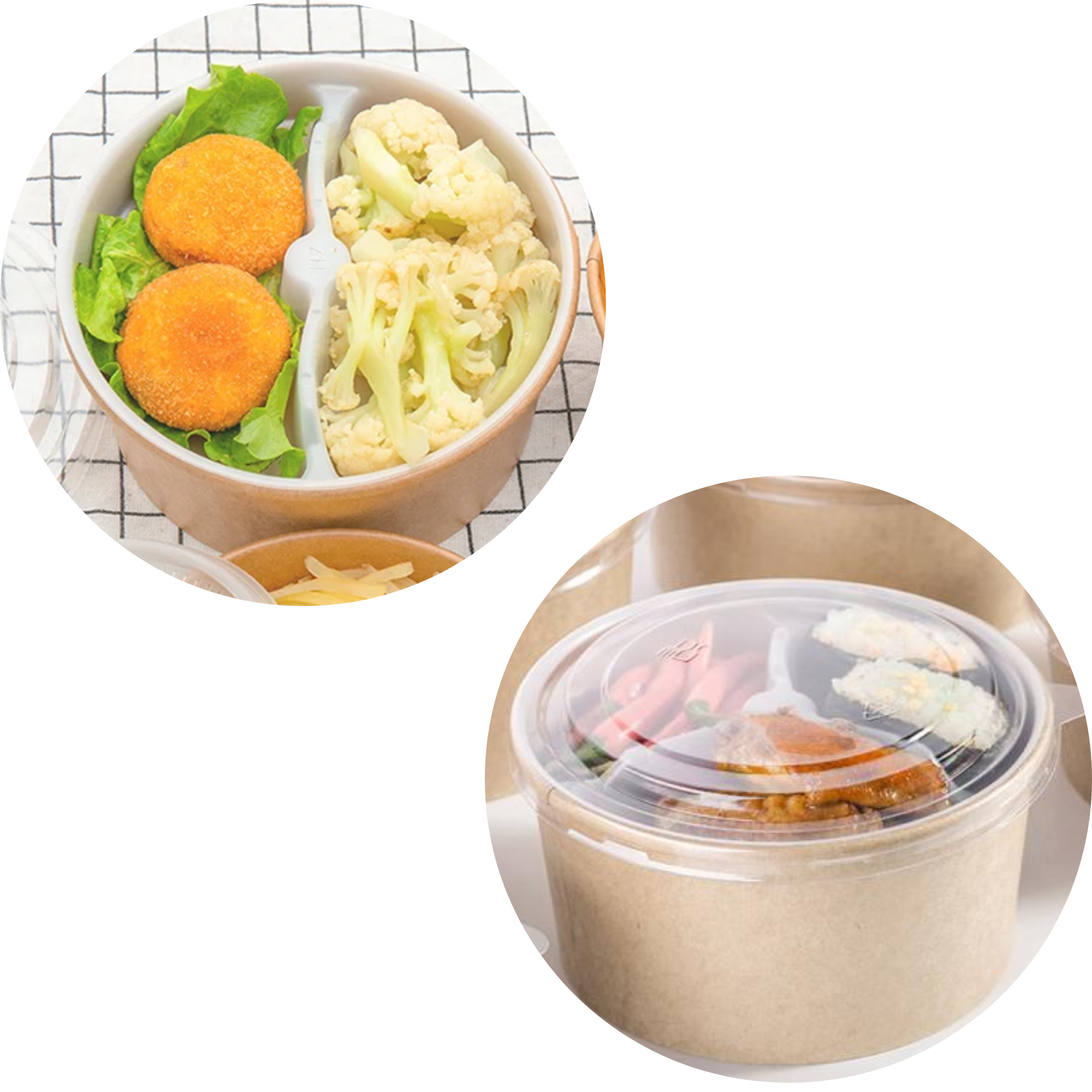 Separador De Alimentos Para Bowl Ensaladera 500 -1000ml | 145mm Diámetro — vista 4