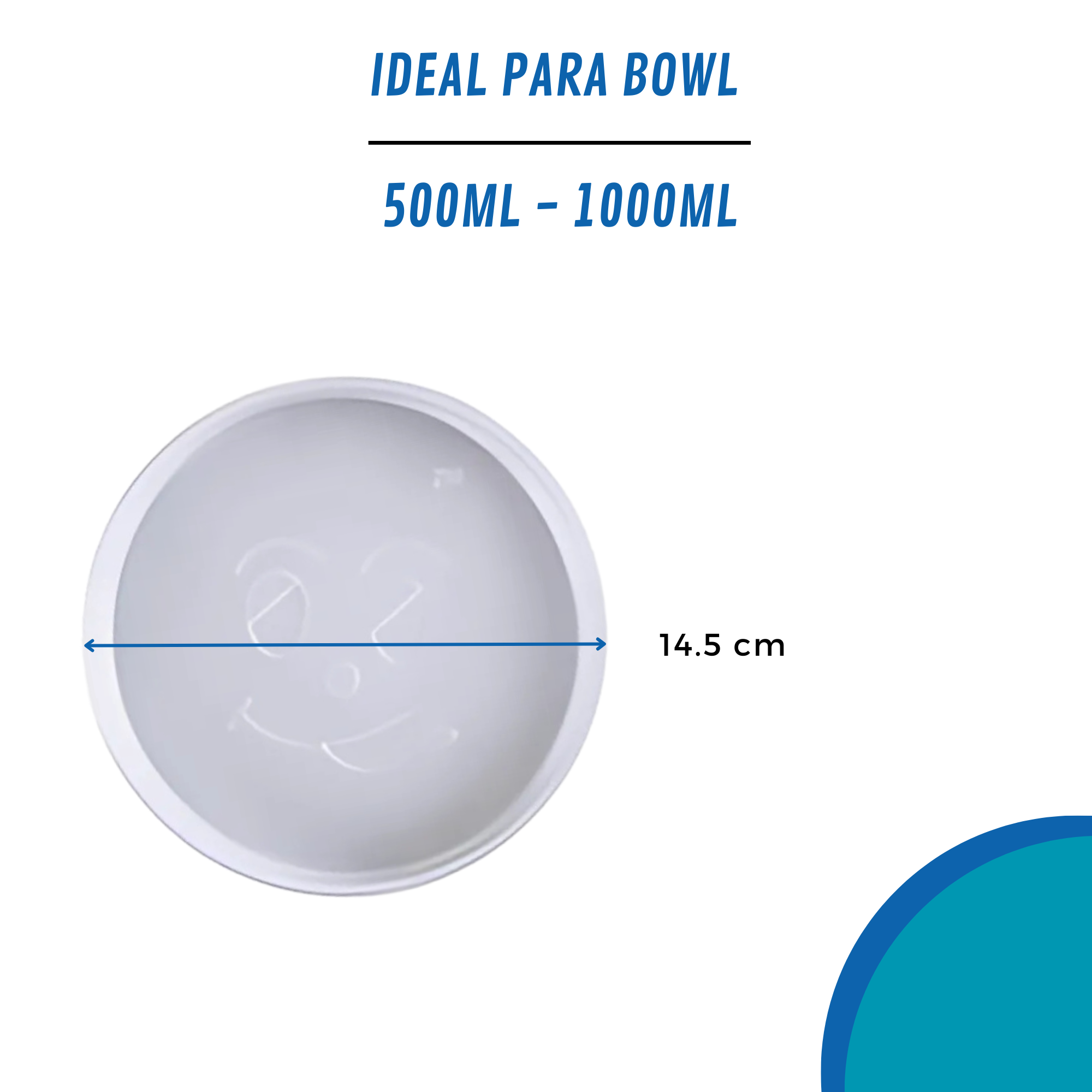 Separador De Alimentos Para Bowl Ensaladera 500 -1000ml | 145mm Diámetro — vista 3
