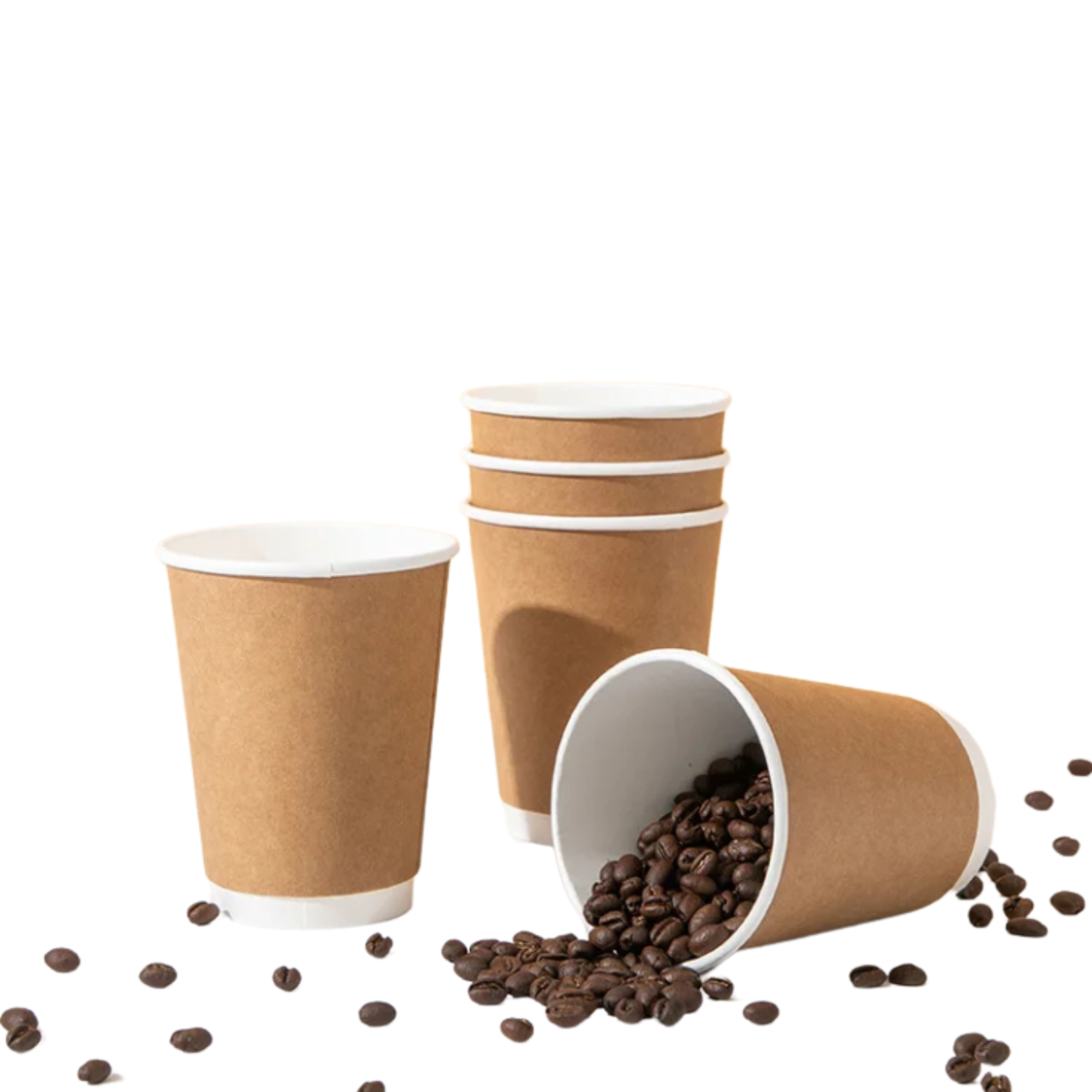 Vaso Para Café Polipapel | Doble Pared Kraft | Con o Sin Tapa — vista 3