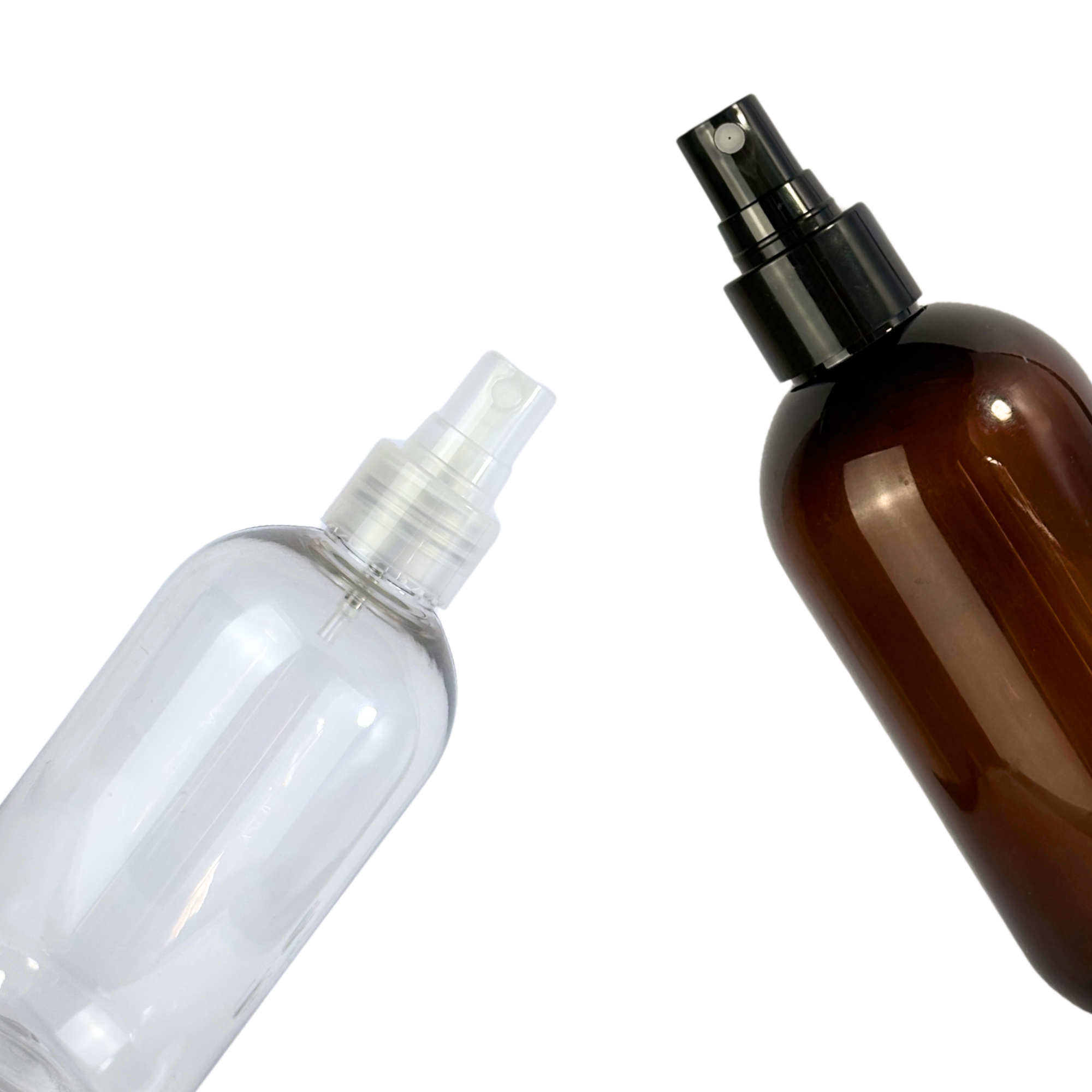 Frasco PET 250ml Omega | Ámbar, Incoloro | Con Spray — vista 2