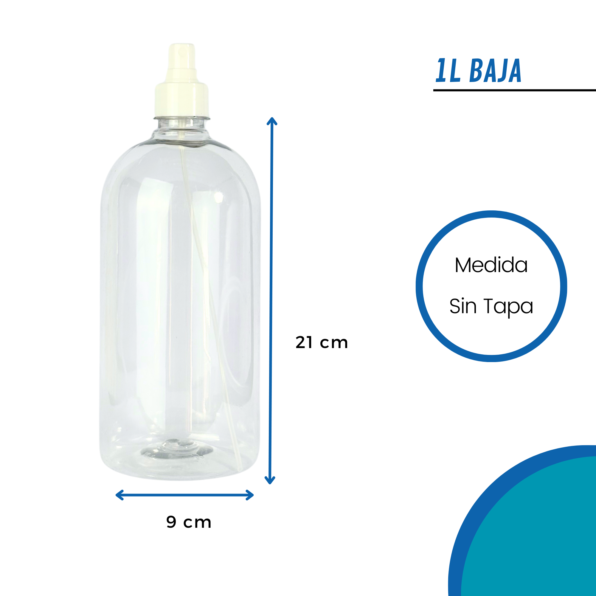 Botella PET Transparente | Con Spray | 4 Tamaños Disponibles — vista 3