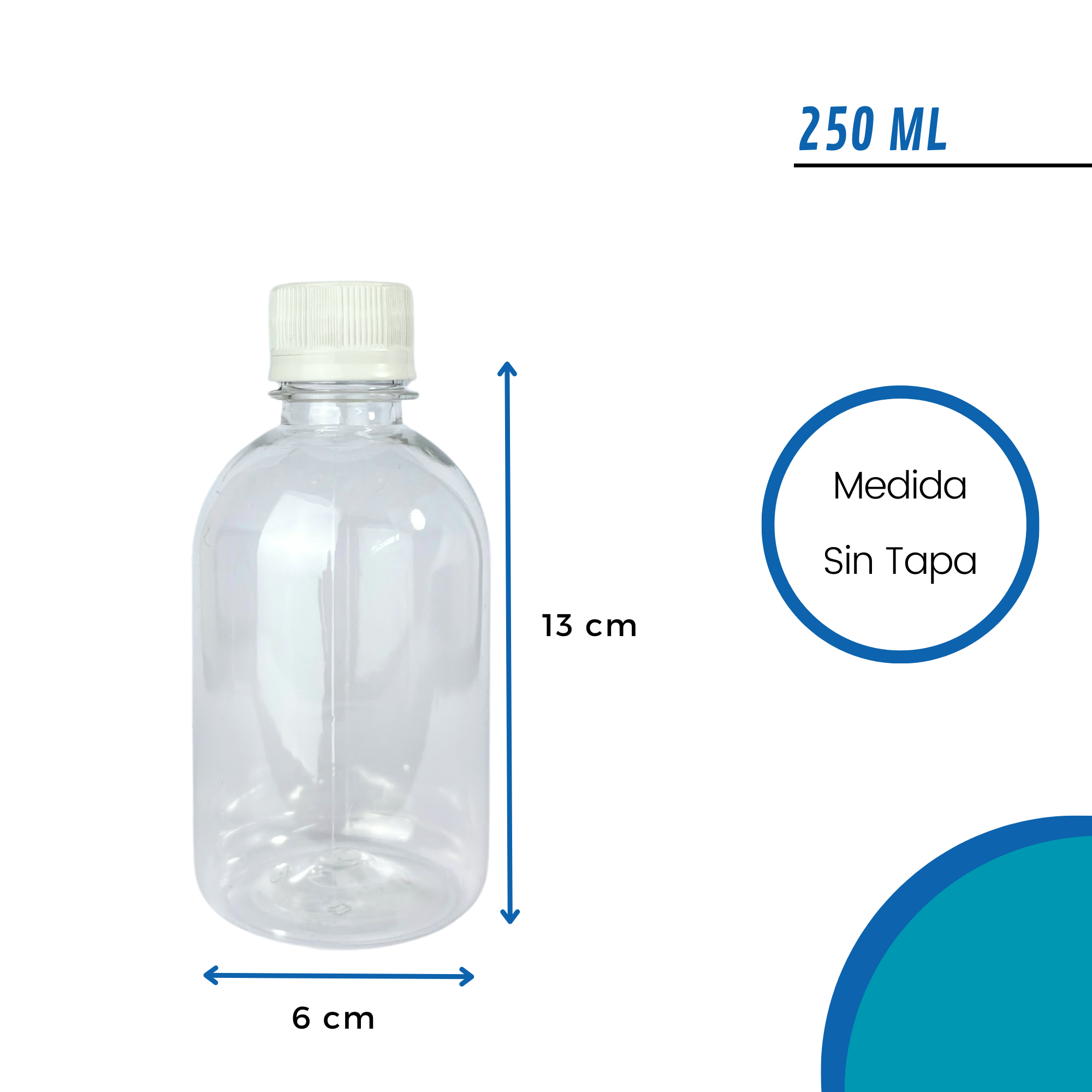 Botella PET Transparente | Con Tapa Ciega Precintada | 5 Tamaños Disponibles — vista 3
