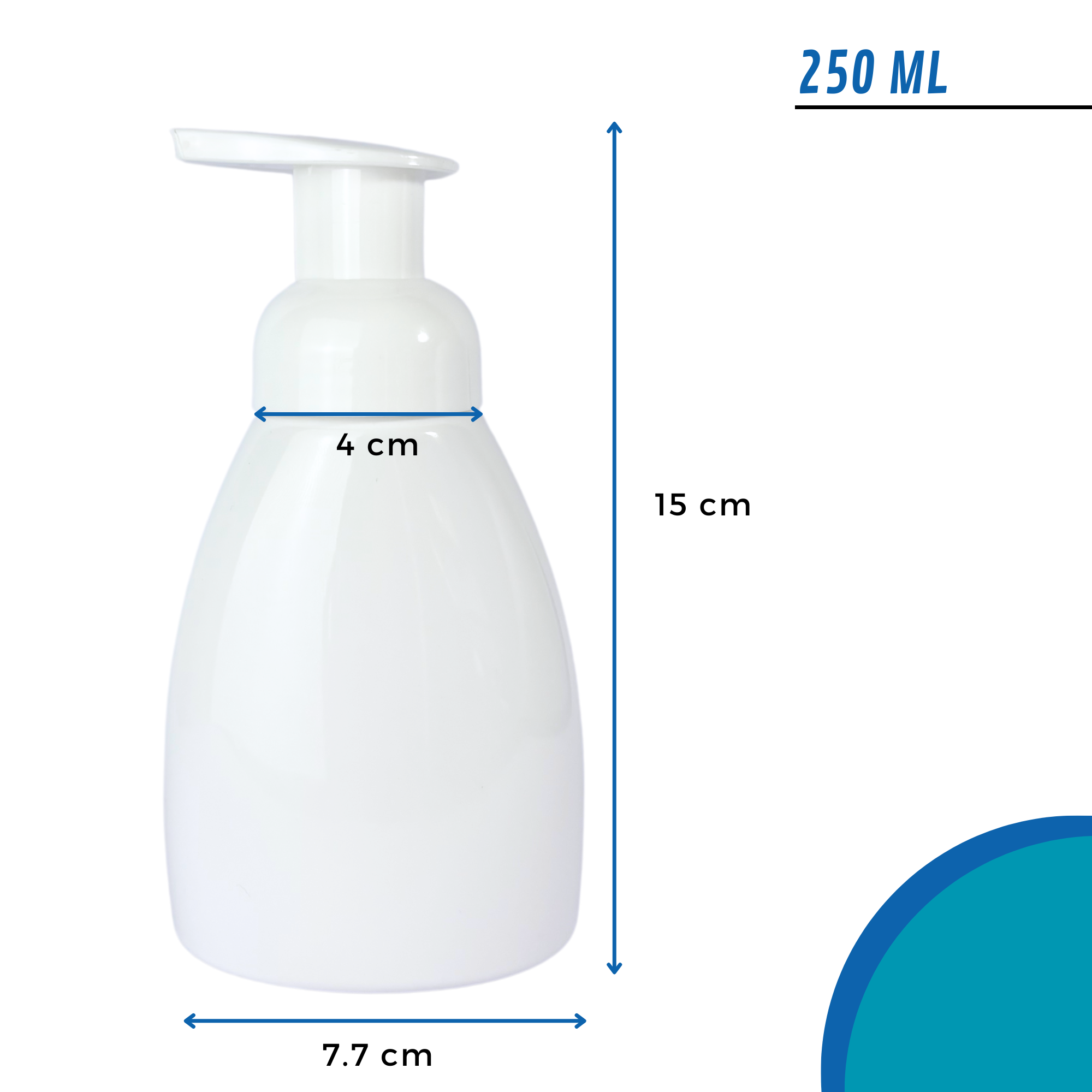 Envase Espumero PET Blanco Con Válvula Espuma | 250ml — vista 4