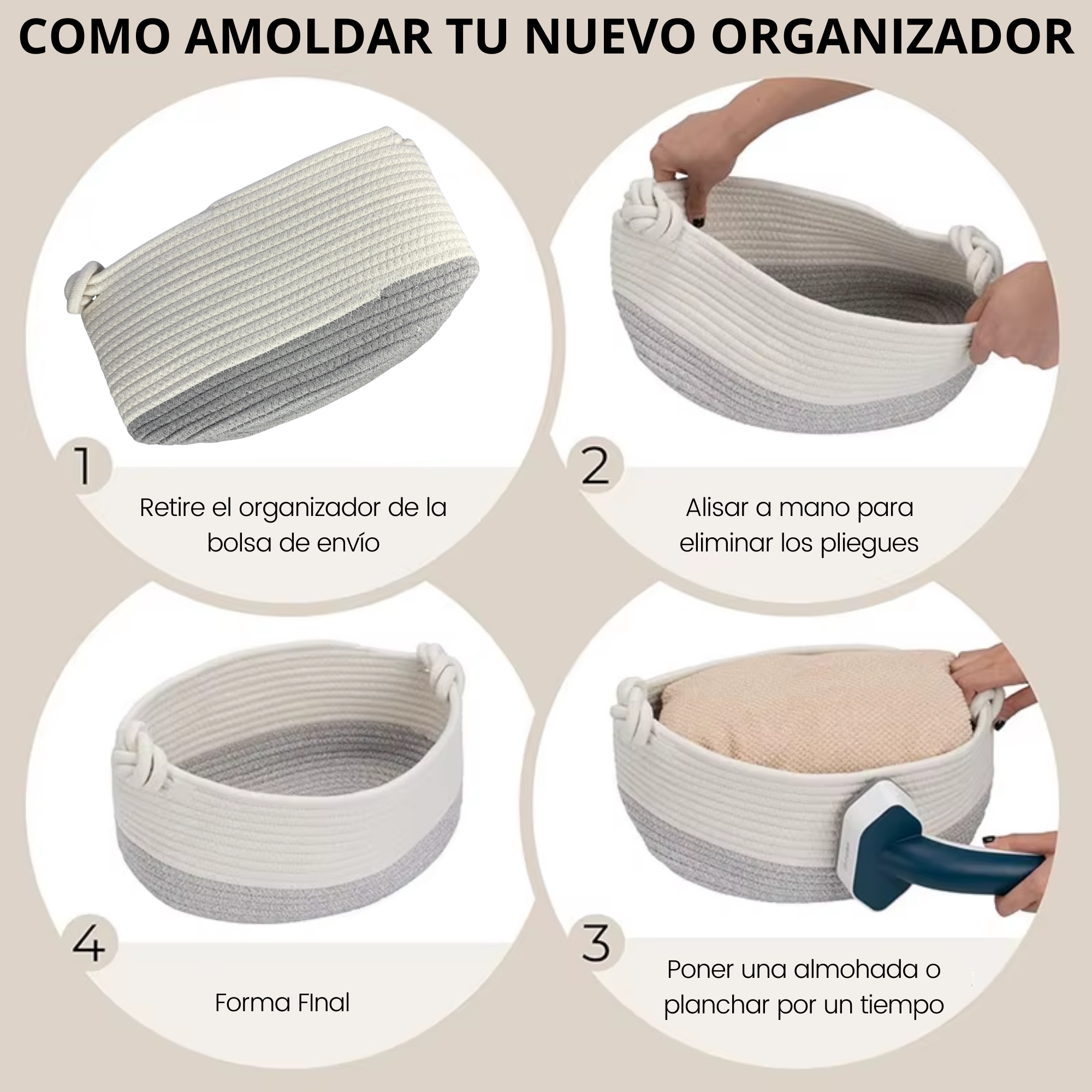 Cesto Organizador Grande — vista 4