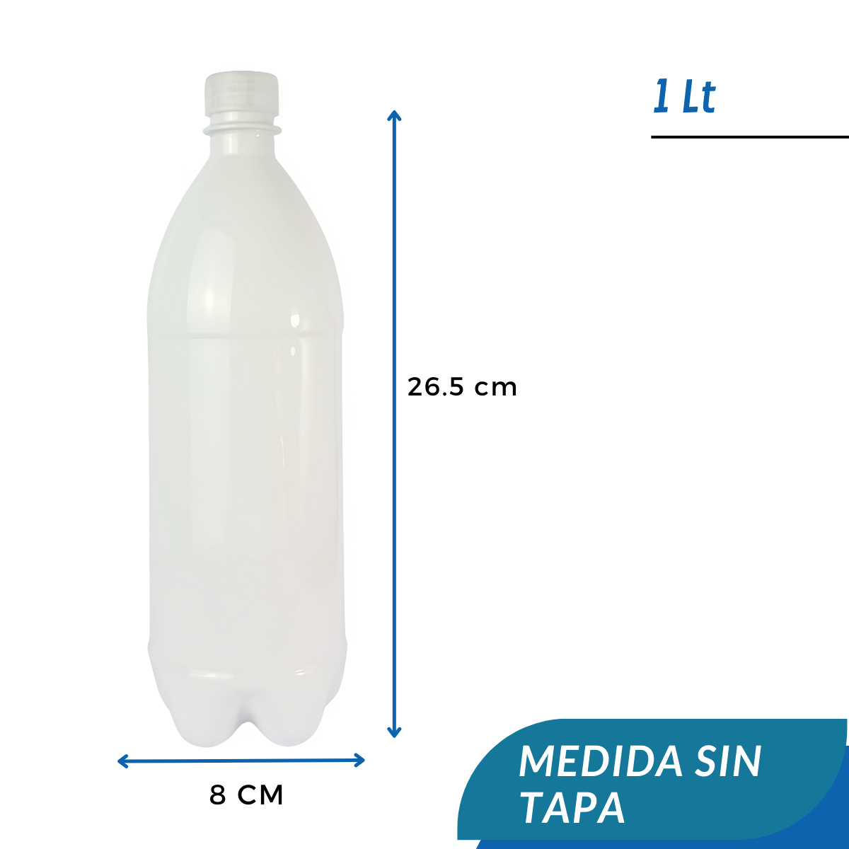 Botella PET | 1 Litro | Tapa Ciega Precintada — vista 3