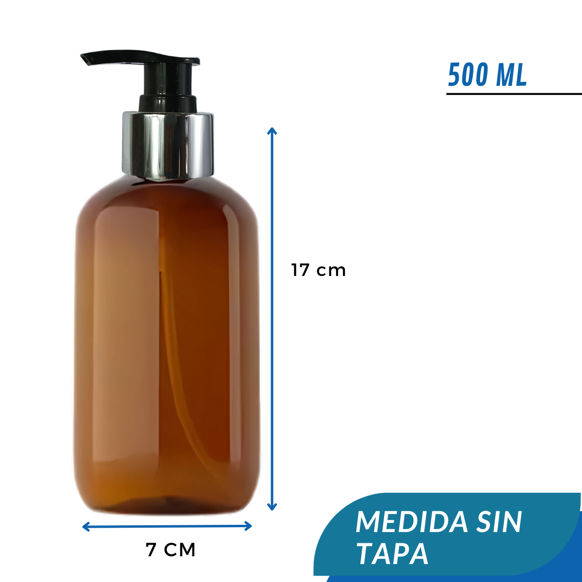 Frasco PET con Cremera | 500ml | Varios Colores — vista 2