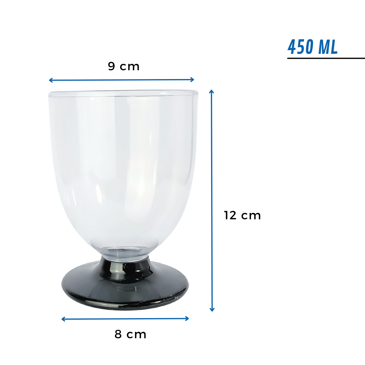 Copón Copa Acrílico | 450ml | Base Dos Colores | Ideal Helado — vista 3