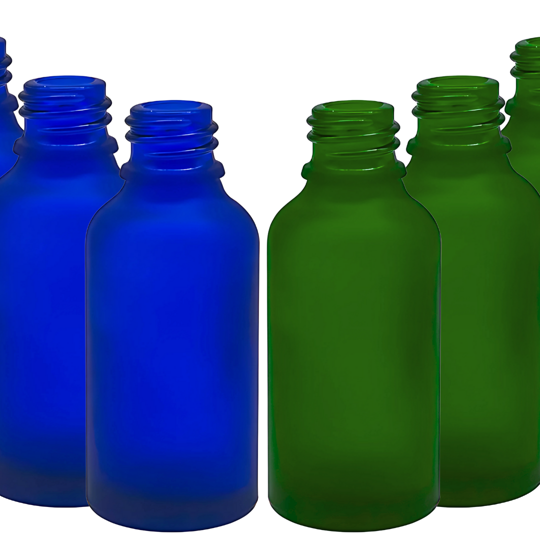 Frasco Esmerilado 50ml | Varias Tapas | Azul-Verde — vista 2