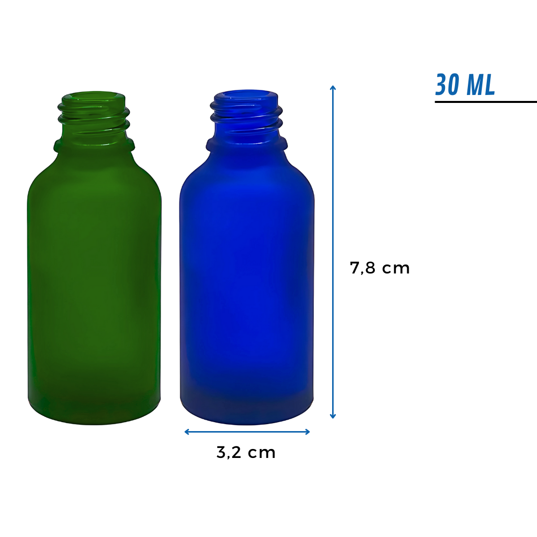 Frasco Esmerilado 30ml | Varias Tapas | Azul-Verde — vista 3