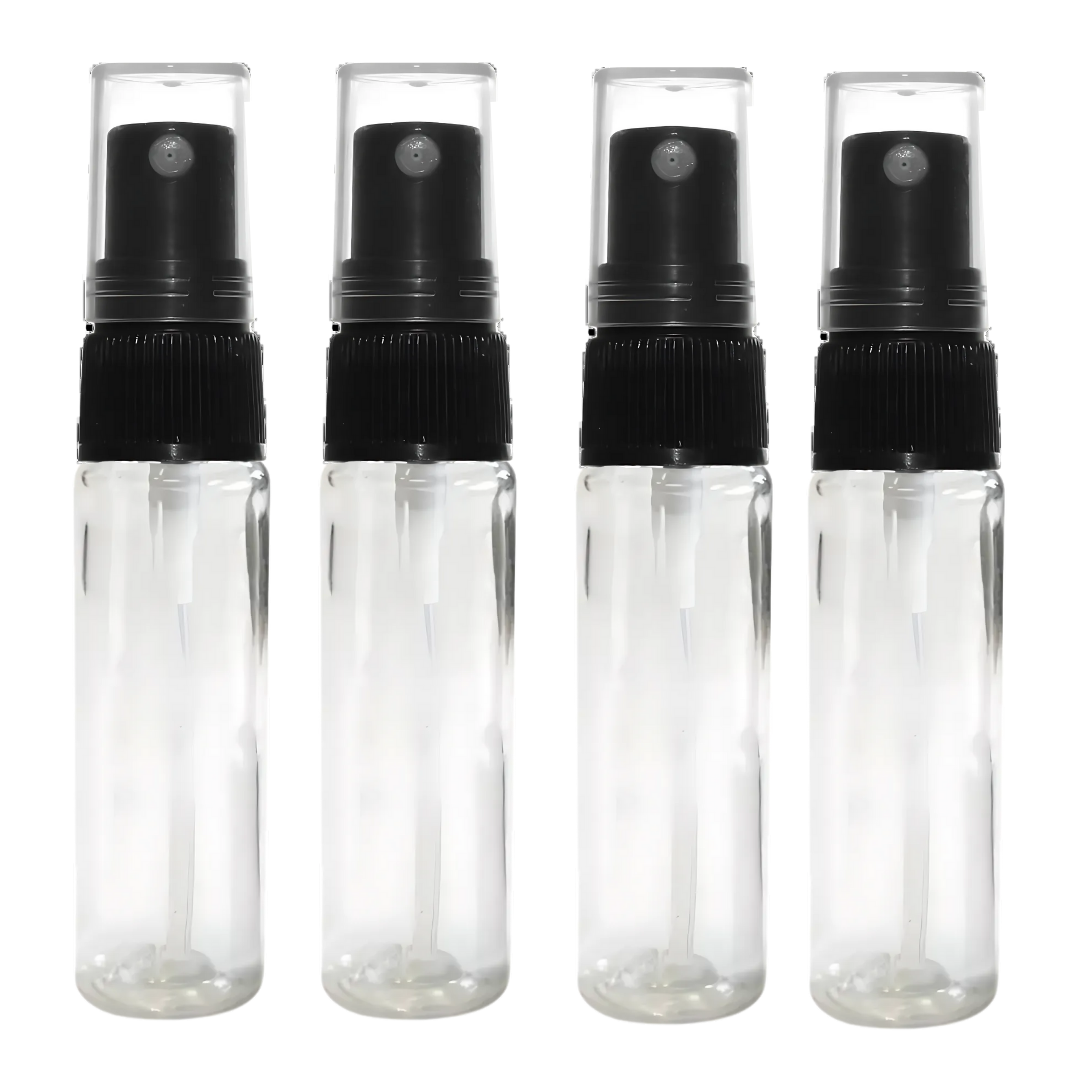 Envase Frasco Vidrio Con Spray Negro | 10ml — vista 2