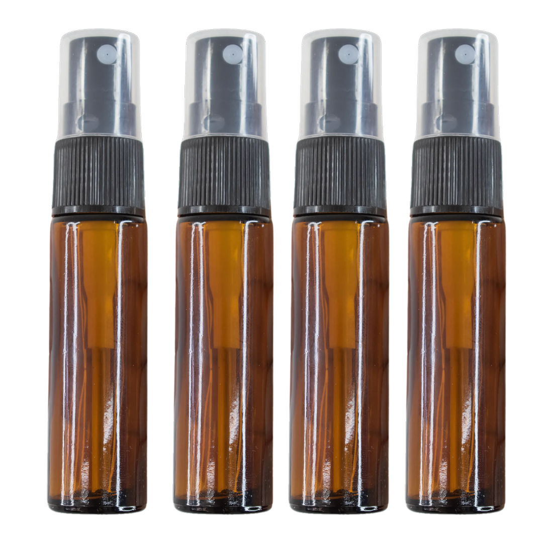 Envase Frasco Vidrio Con Spray Negro | 10ml — vista 3