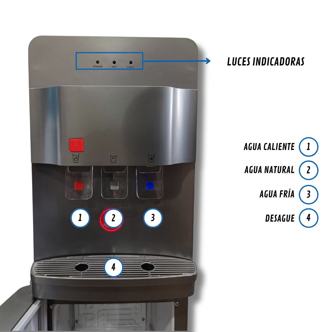Dispensador Eléctrico Con Compresor y Heladera Incorporada — vista 4