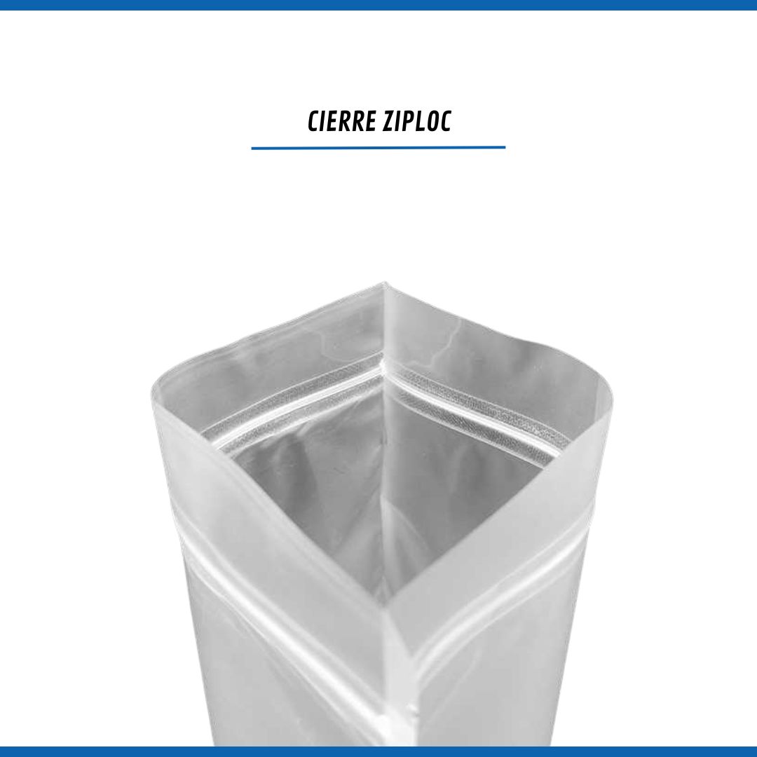 Bolsa Ziploc Transparente Con Base Circular — vista 4