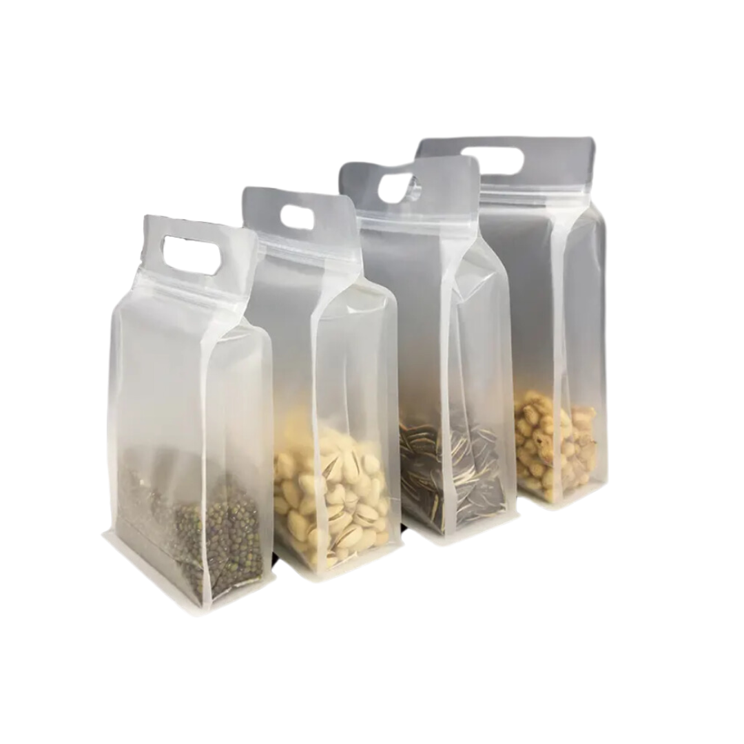Bolsa con Sacabocado y Fuelle Transparente Mate — vista 2