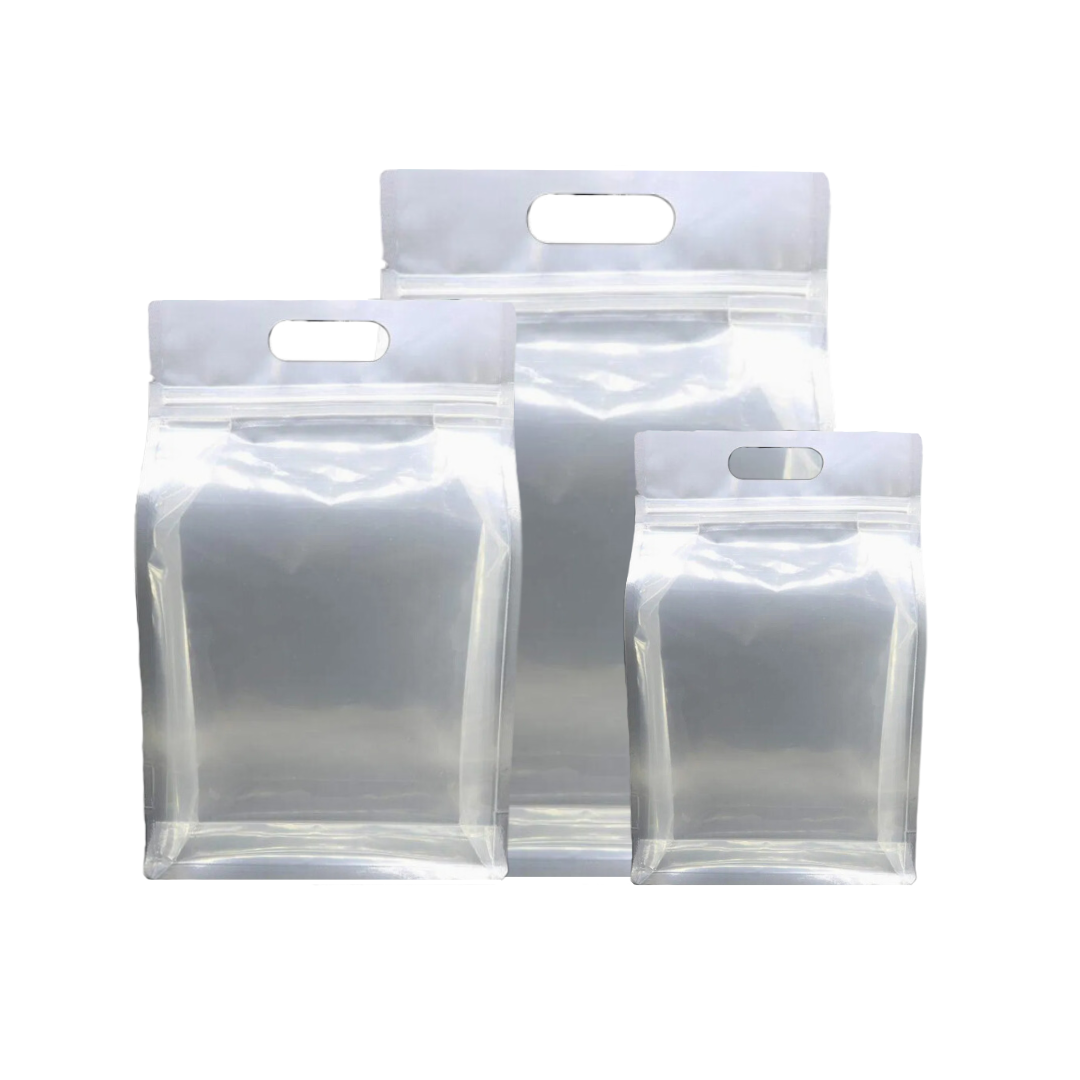 Bolsa con Sacabocado y Fuelle Transparente Mate — vista 3