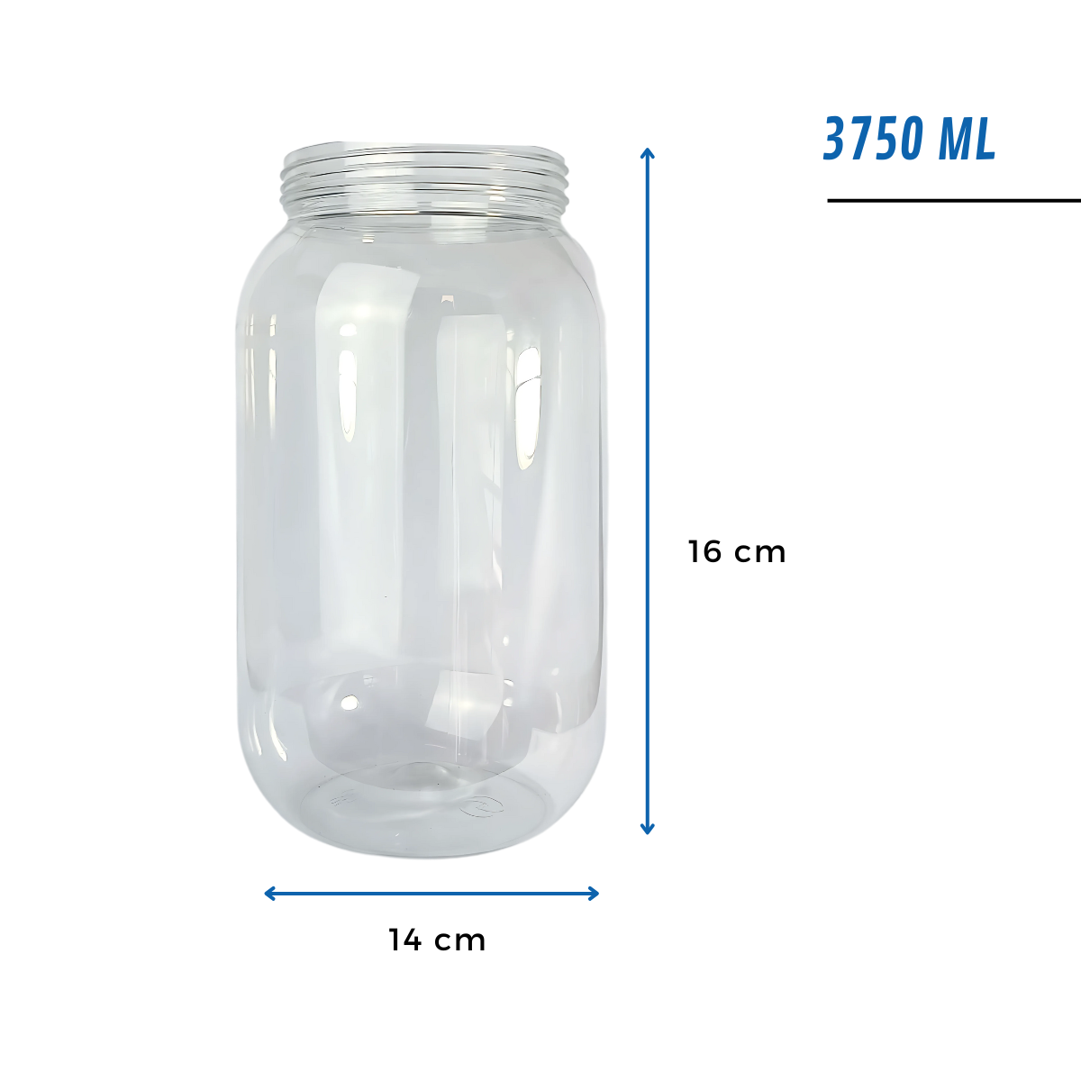 Pote Multiuso Con Tapa Asa | 3750ml (G1435) — vista 2