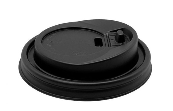Vaso Café 12oz/350ml Descartable Polipapel Con tapa Negra — vista 3