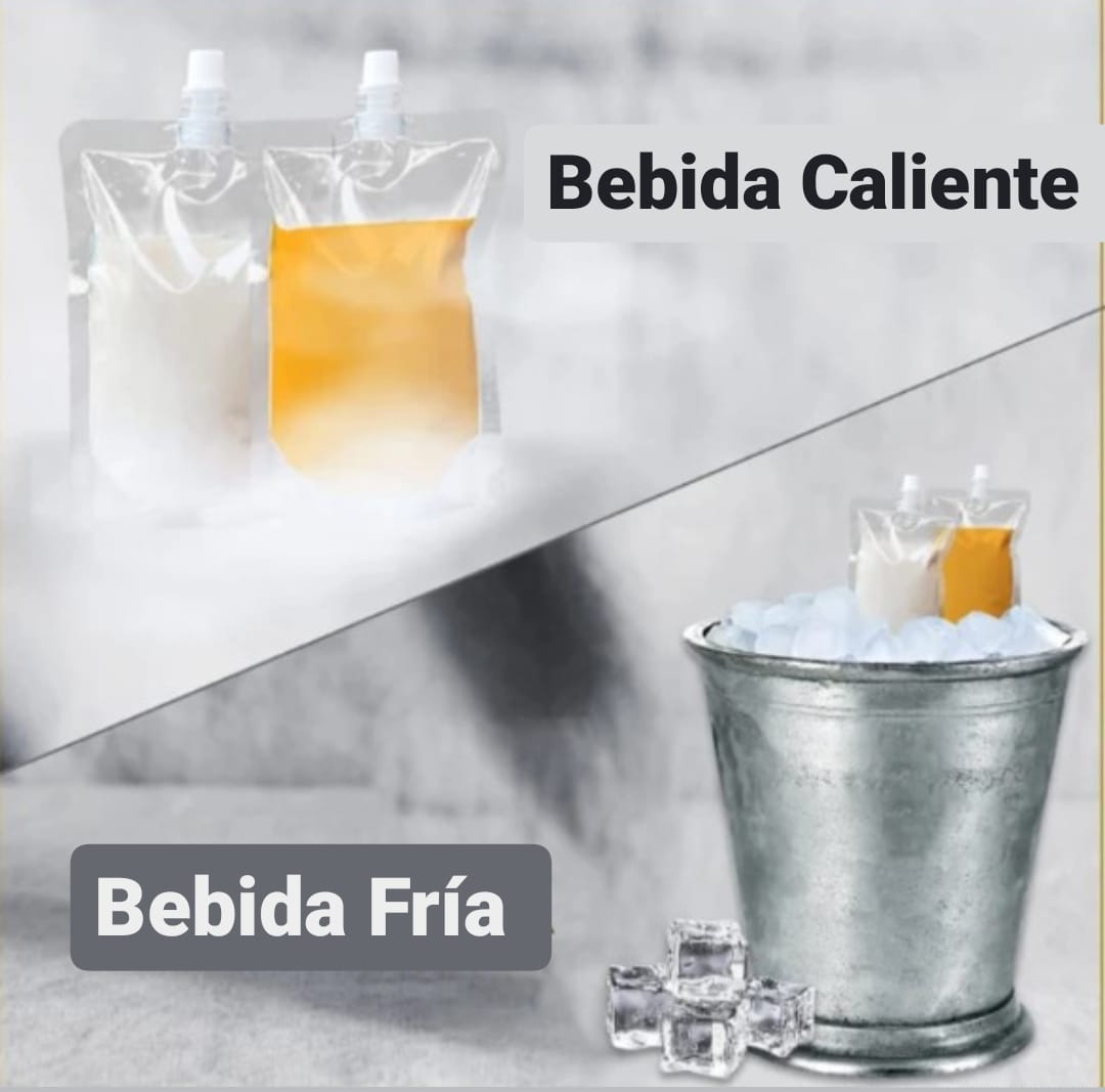 Bolsa Transparente c/boquilla Ideal bebidas. (5 tamaños) — vista 3