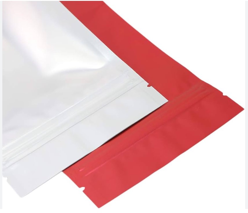 Bolsa Aluminio Ziploc Color Rojo Satinado (4 tamaños) — vista 2
