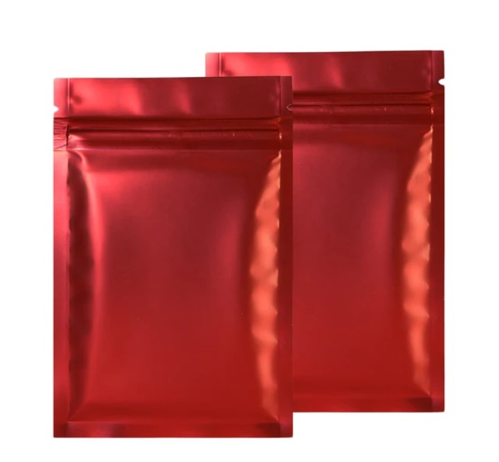 Bolsa Aluminio Ziploc Color Rojo Satinado (4 tamaños) — vista 3