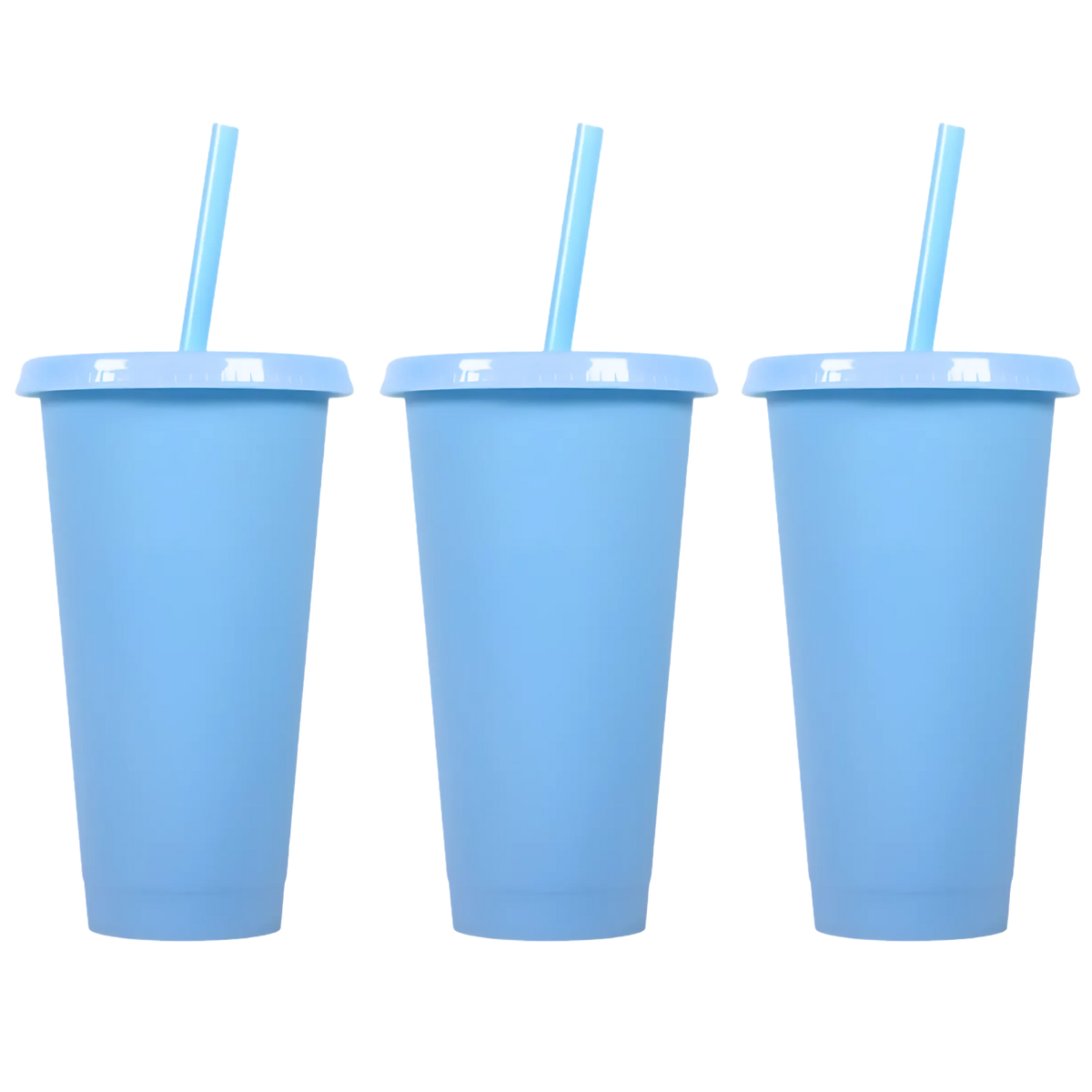 Vasos De Colores Con Tapa y Sorbito | 700ml — vista 3