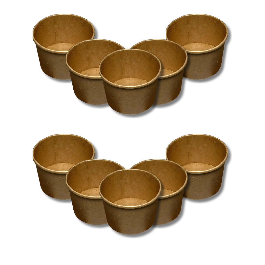 Bowl Polipapel Color Kraft 120ml 4oz Sin Tapa — vista 3
