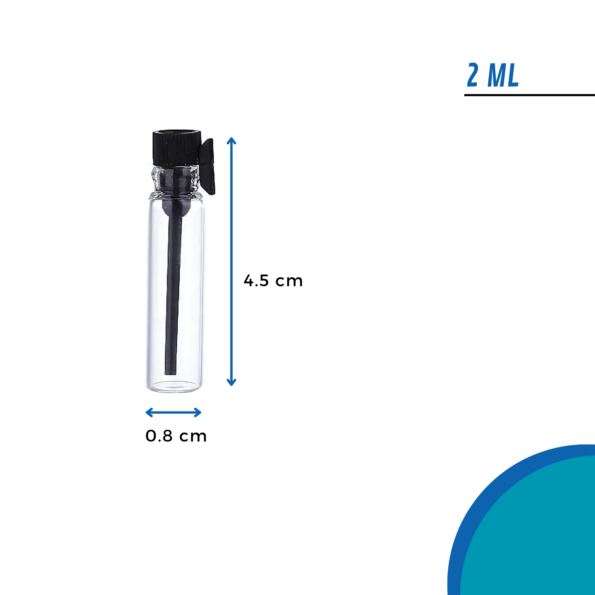 Frasquito Demo Vidrio | 2ml | Ideal Muestras — vista 4