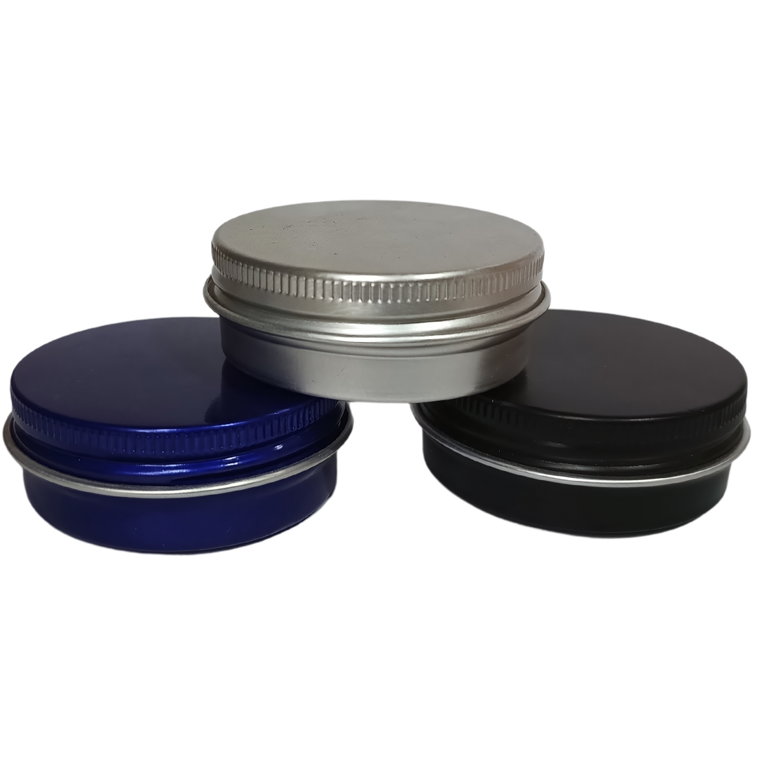 Lata Cosmética 30 Grs | Azul - Negro - Plata — vista 2