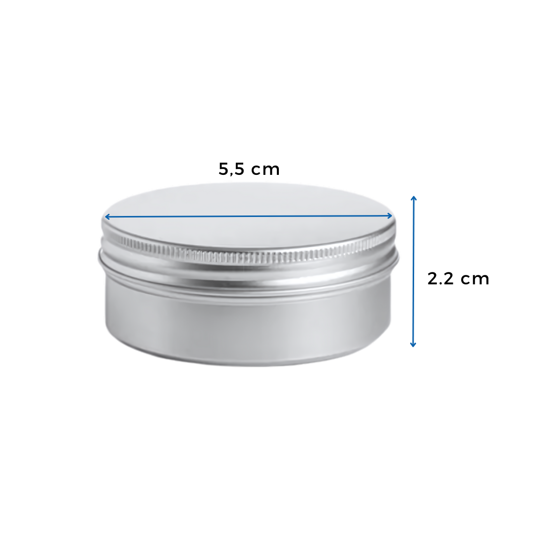 Lata Cosmética 30 Grs | Azul - Negro - Plata — vista 3