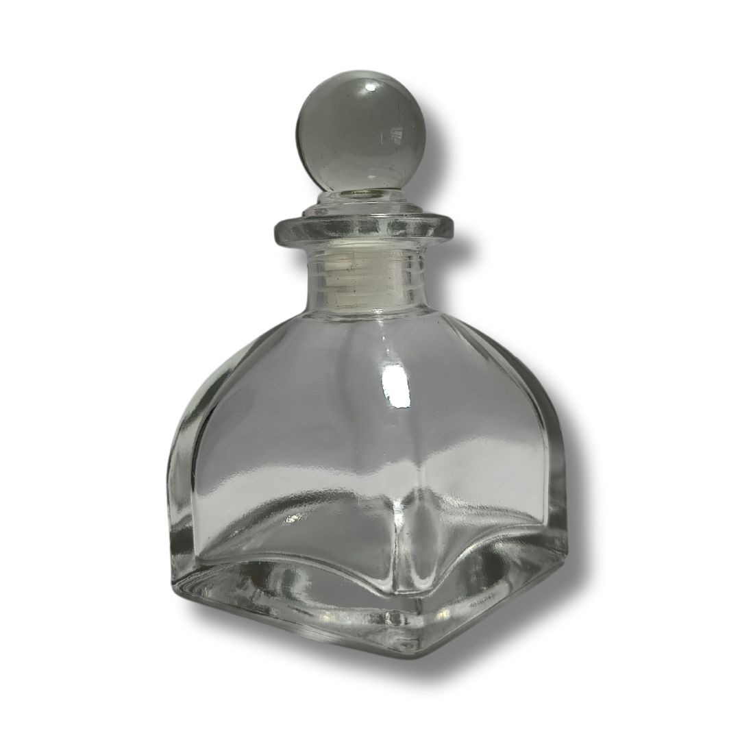Envase Piramidal vidrio 50ml c tapa esfera — vista 4