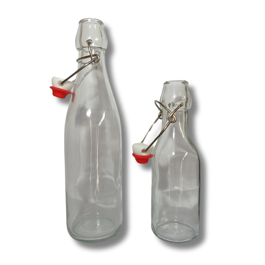 Botella Vidrio 250ml y 500ml Tapa Abatible c/ Gancho — vista 4