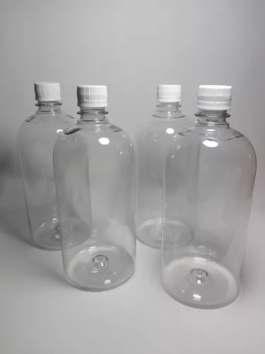 Botella Pet 1 Litro Baja con Tapa Ciega — vista 3