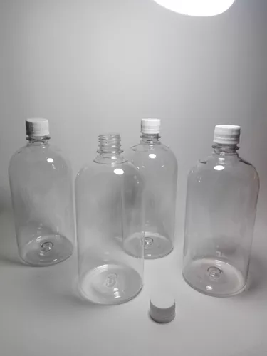 Botella Pet 1 Litro Baja con Tapa Ciega — vista 2