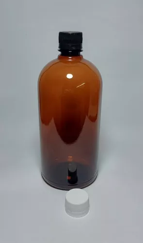 Botella 1 lt Lisa Ambar con Tapa Fliptop — vista 2