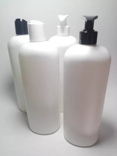 Botella blanca shampoo 900 ml con Cremera — vista 2