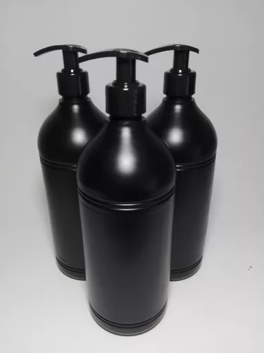Botella 1 Litro Pad Negra  con Válvula Cremera — vista 2