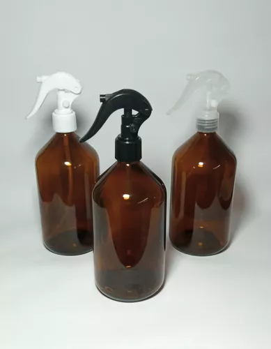 Botella Vidrio Ambar 500 ml con Mini Gatillo — vista 2