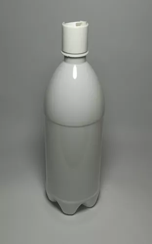 Botella Blanca 1lt Pet con Disc Top color blanco — vista 2