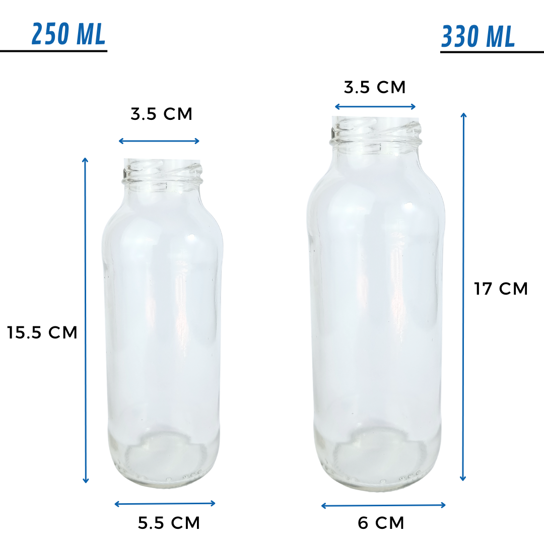 Botella Vidrio | Boca Ancha | Ideal Jugo — vista 2