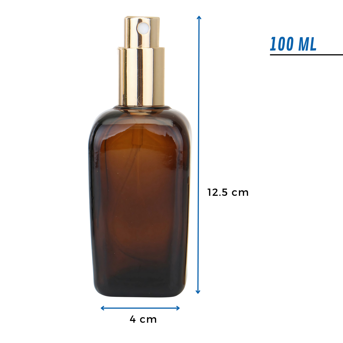 Frasco Perfume Vidrio Ámbar | 100ml — vista 2