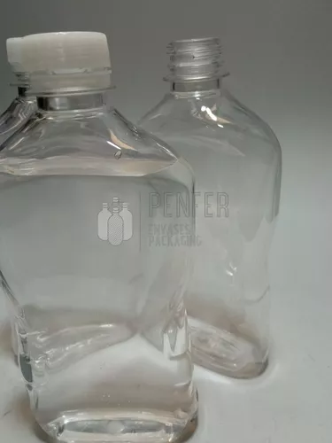 Envase, Botella Pet tipo Petaca 360ml con tapa ciega — vista 3