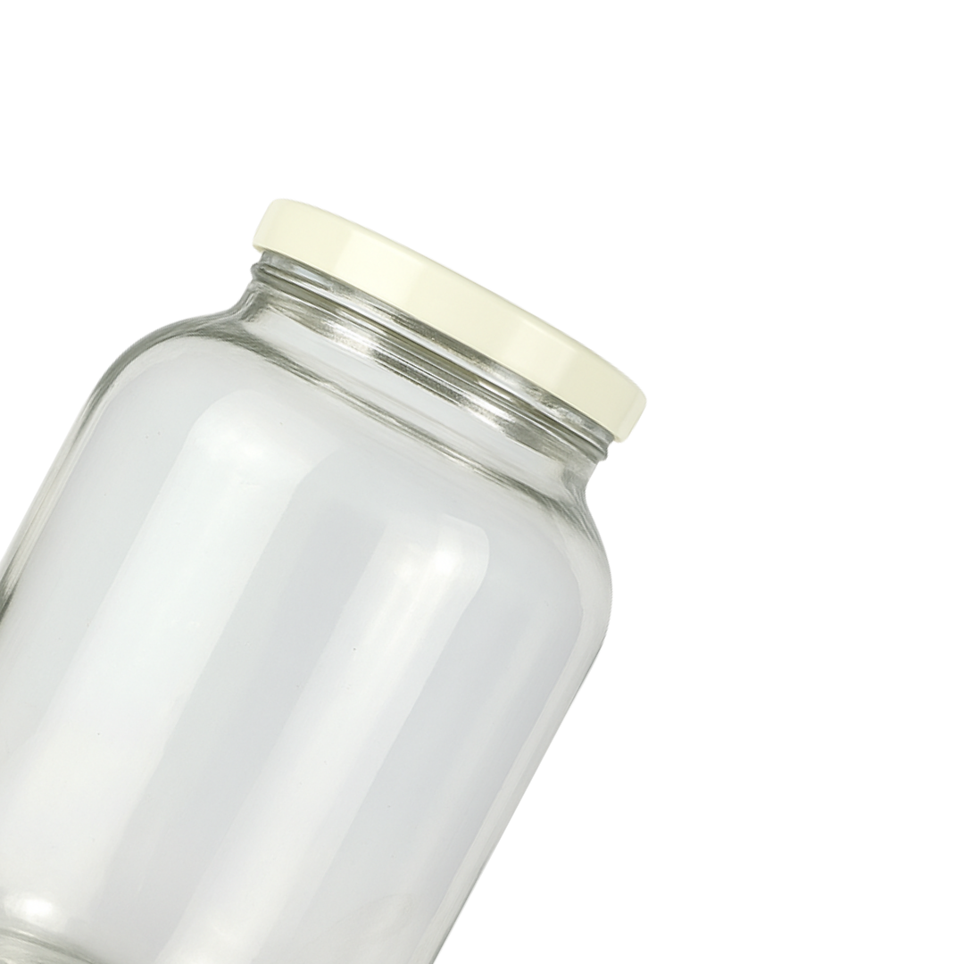 Bollón Vidrio Gigante | 3000ml | Tapa Blanca — vista 2