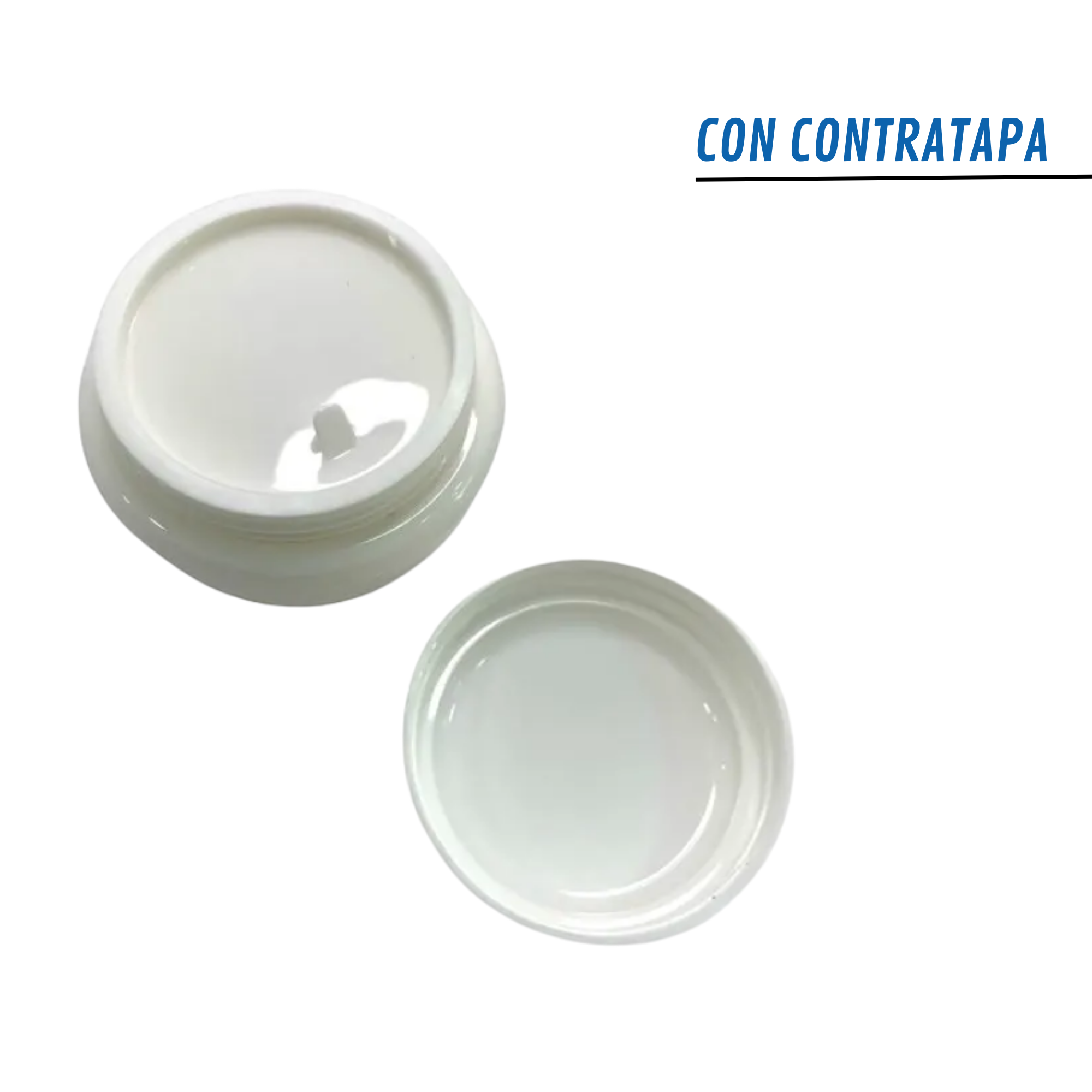 Pote Cosmético Cónico Blanco | Ideal Bálsamo, Cremas — vista 3