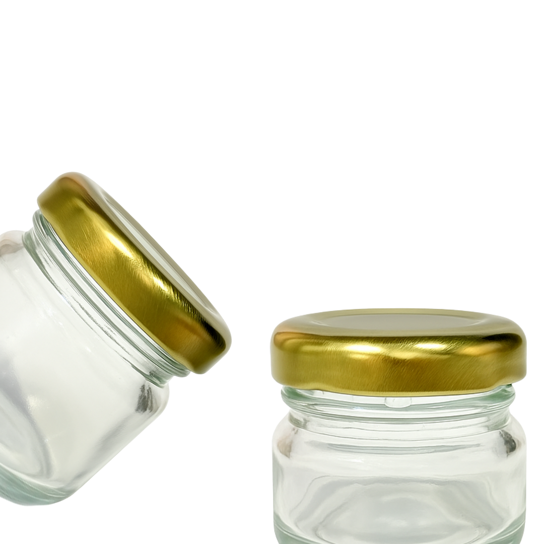 Bollón Mini Vidrio Cilíndrico | 40ml - 28ml | Con Tapa — vista 2