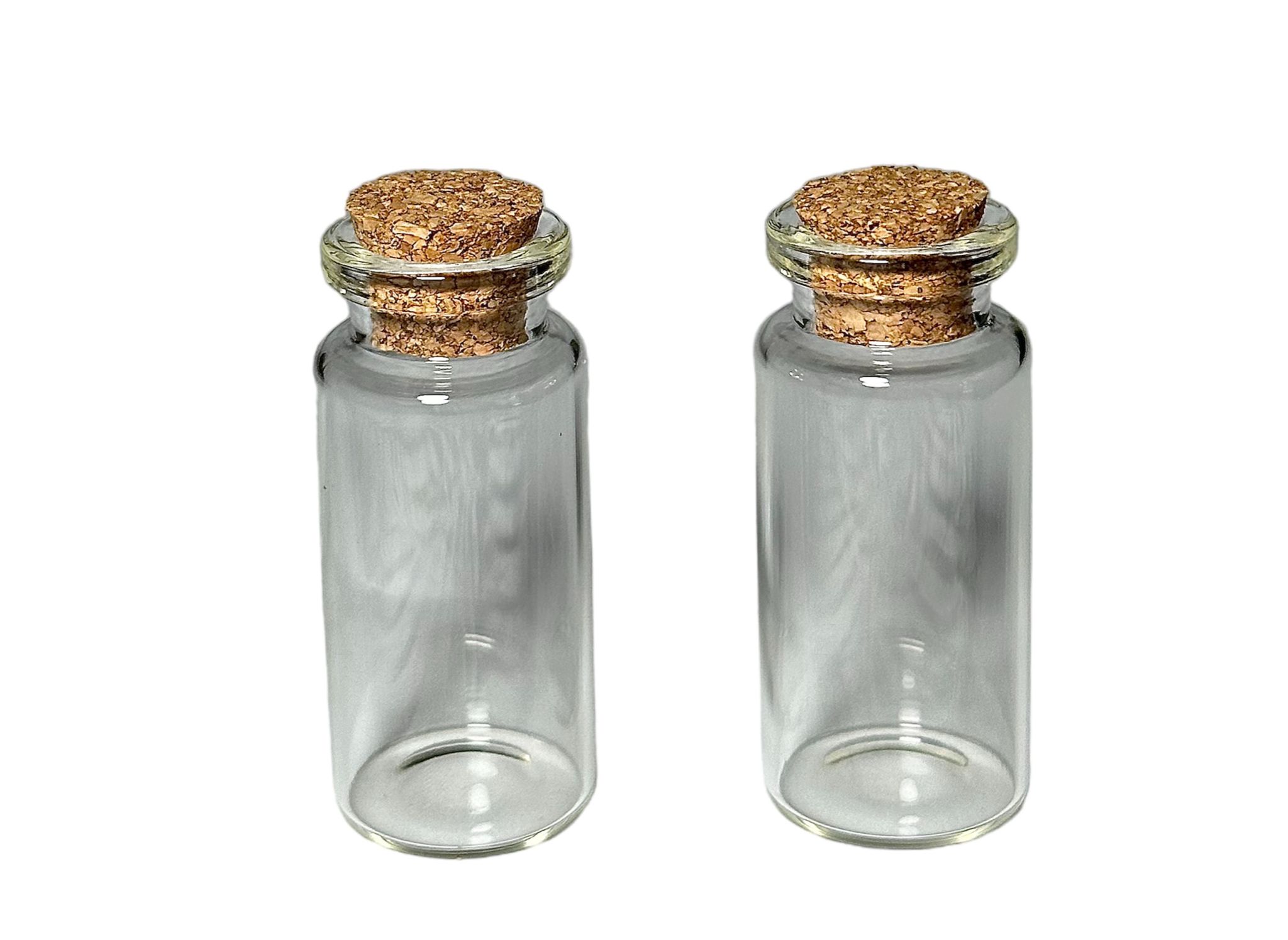 Tubos vidrio con cuello tapa corcho 10ml y 30ml — vista 2