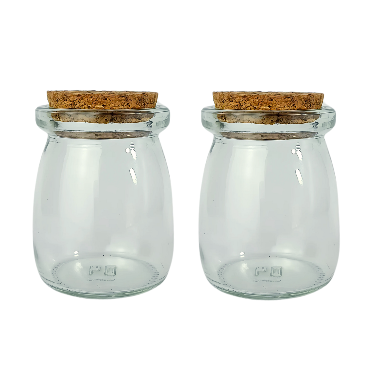 Vaso Vela Vidrio Esmerilado Con Tapa Corcho | 100ml — vista 2