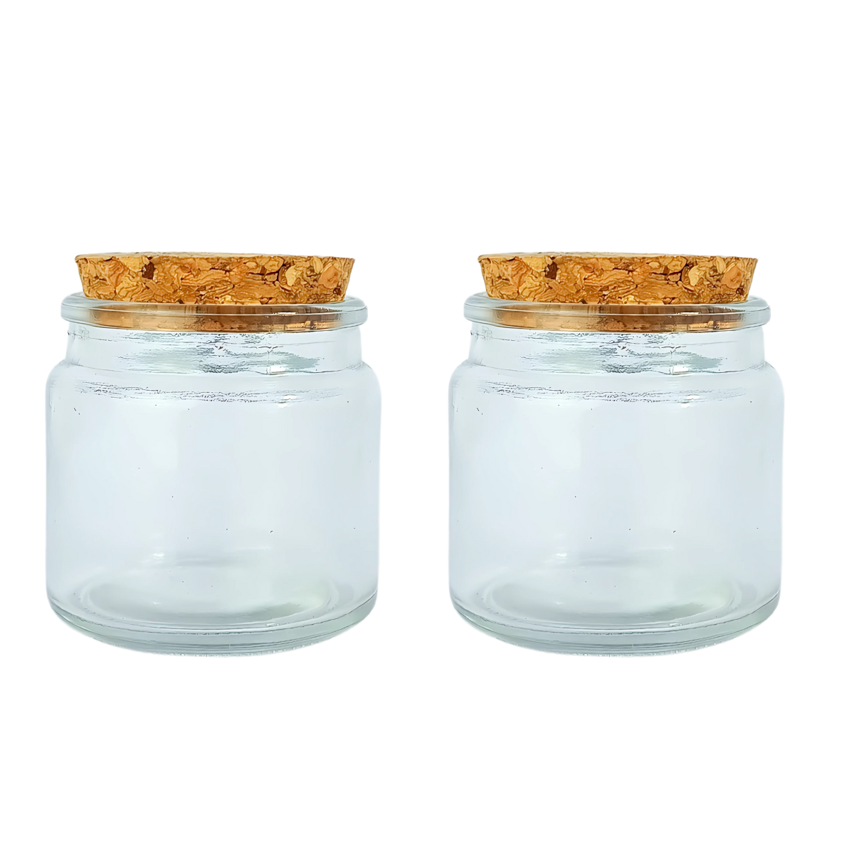 Vaso Vela Vidrio Bajo | Tapa Corcho | 80ml — vista 2
